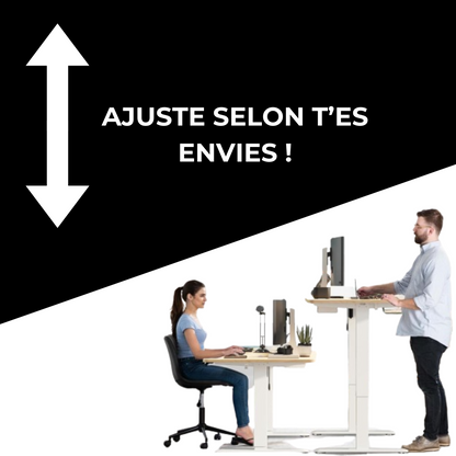 BUREAU ASSIS-DEBOUT RÉGLABLE EN HAUTEUR